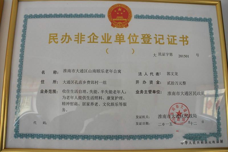 淮南市大通區(qū)山南頤樂(lè)老年公寓